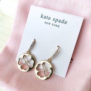 Kate Spade Symbols Flower drop earrings gold